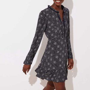 Loft Black and White Dress